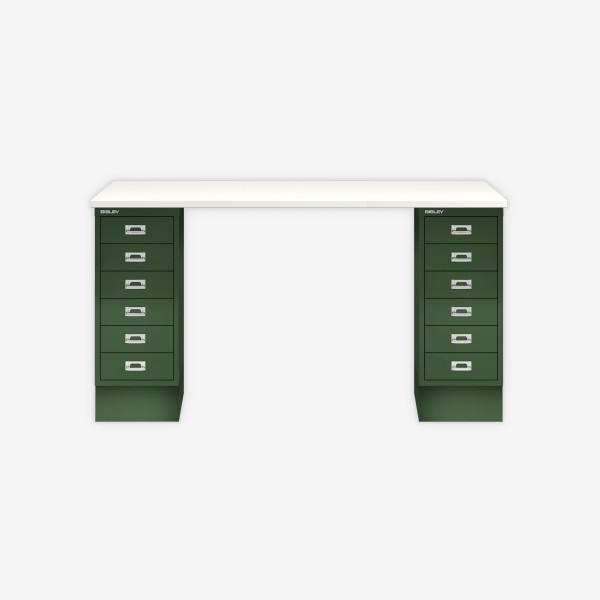 Bisley Home MultiDesk 005623 weiß/olivgrün