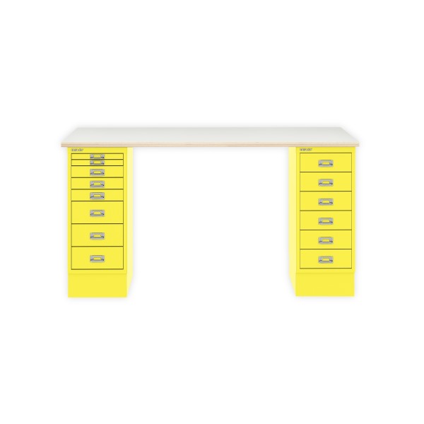 Bisley Home MultiDesk PW641 plywood/zinkgelb