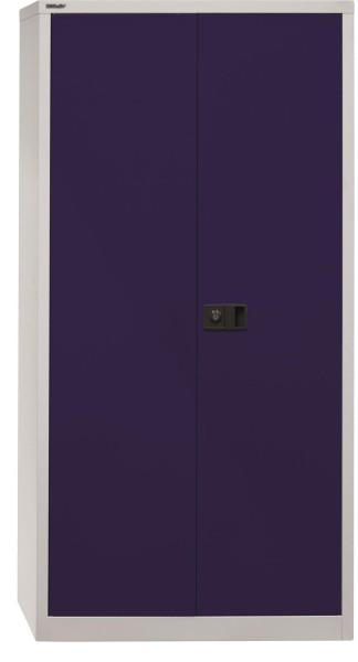 Bisley Flügeltürenschrank UNIVERSAL 505 Korpus lichtgrau, Fronten oxfordblau