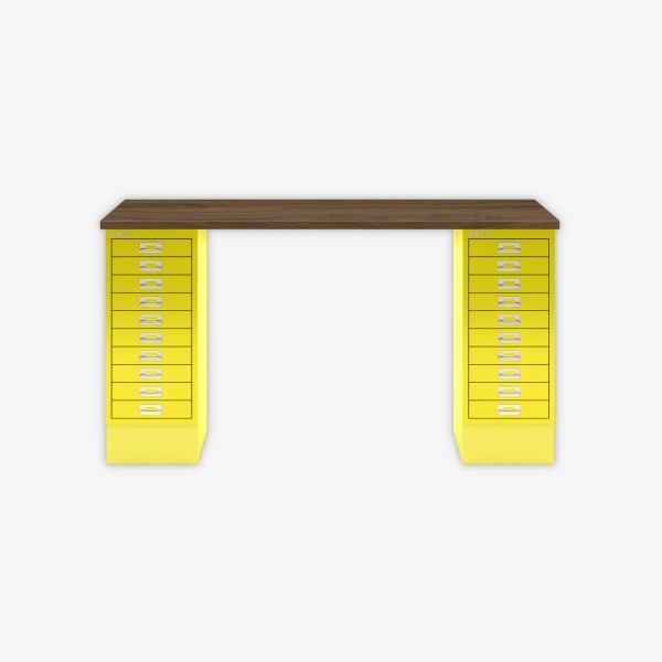 Bisley Home MultiDesk NW641 nussbaum/zinkgelb