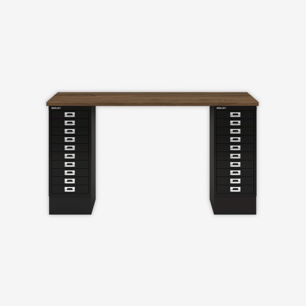 Bisley Home MultiDesk NW633 nussbaum/schwarz