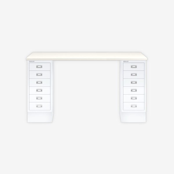 Bisley Home MultiDesk 005696 weiß/verkehrsweiß