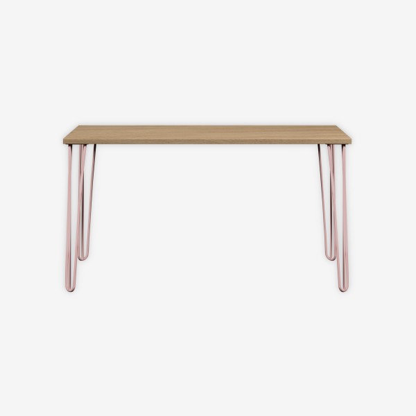 Bisley Home MultiDesk 018620 natürliche Eiche/pastellpink