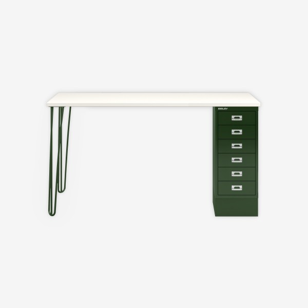 Bisley Home MultiDesk 005623 weiß/olivgrün