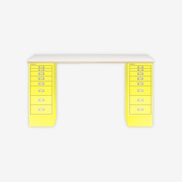 Bisley Home MultiDesk PW641 plywood/zinkgelb