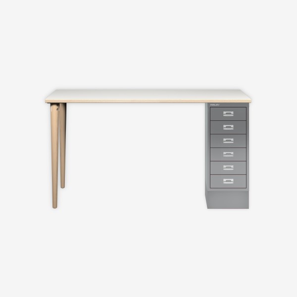 Bisley Home MultiDesk PW355 plywood/silber
