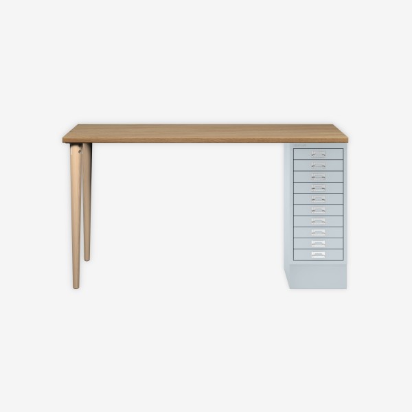 Bisley Home MultiDesk 018645 natürliche Eiche/lichtgrau