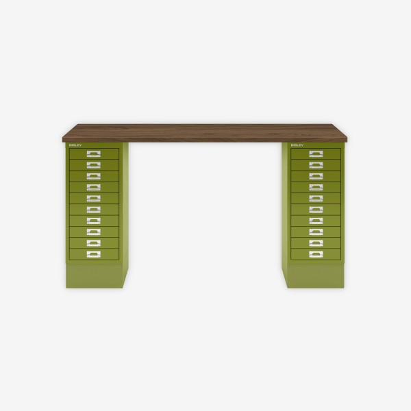 Bisley Home MultiDesk NW604 nussbaum/grün