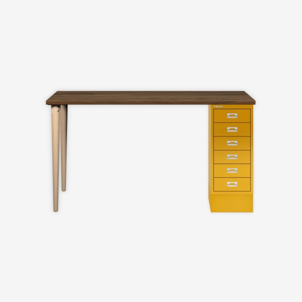 Bisley Home MultiDesk NW642 nussbaum/sunflower