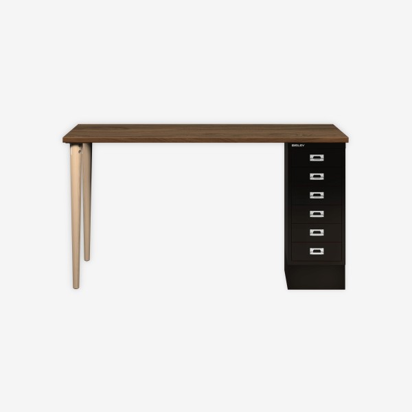 Bisley Home MultiDesk NW633 nussbaum/schwarz